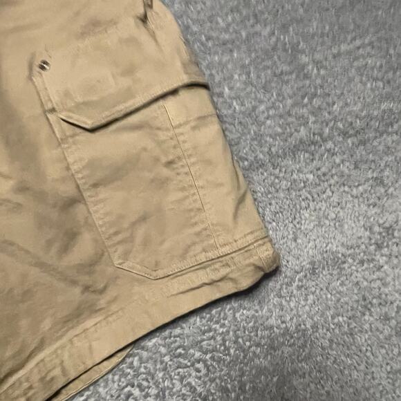 Duluth Shorts Mens 44 Flex Fire Hose Relaxed Cargo Light Brown Tan - Picture 2 of 11